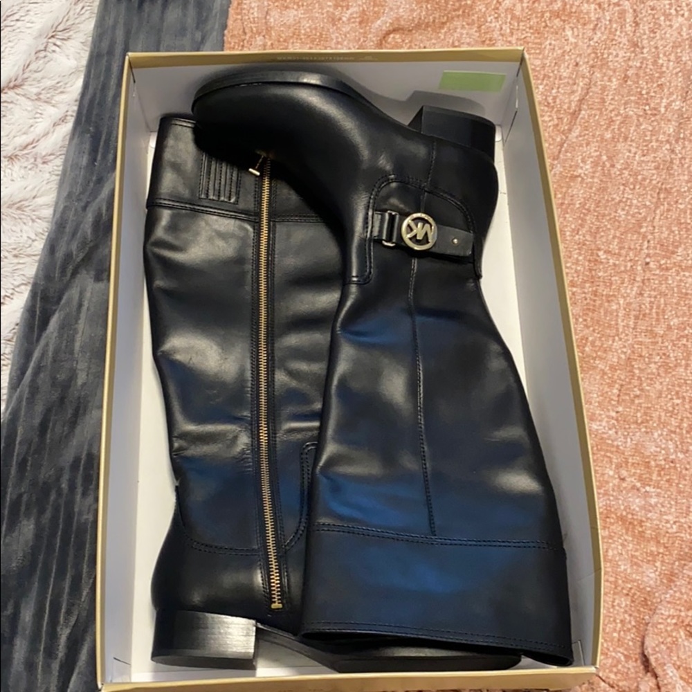 💗NEW Michael Kors Below the Knee Black Boots